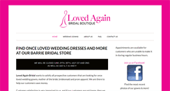 Desktop Screenshot of lovedagainbridal.com